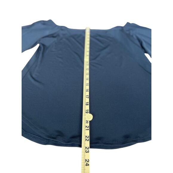 Veronica M. Off Shoulder Bell Sleeve Black Blouse Top - Size Medium - Picture 4 of 7